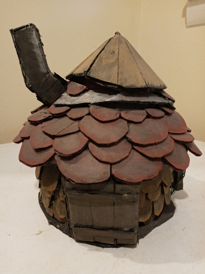 Witch Hut, Cardboard, Glue, Paint
