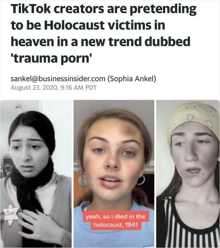 Ok I Know Tiktok Comes Round A Lot Here But Holy Crap This Is Disgusting..
