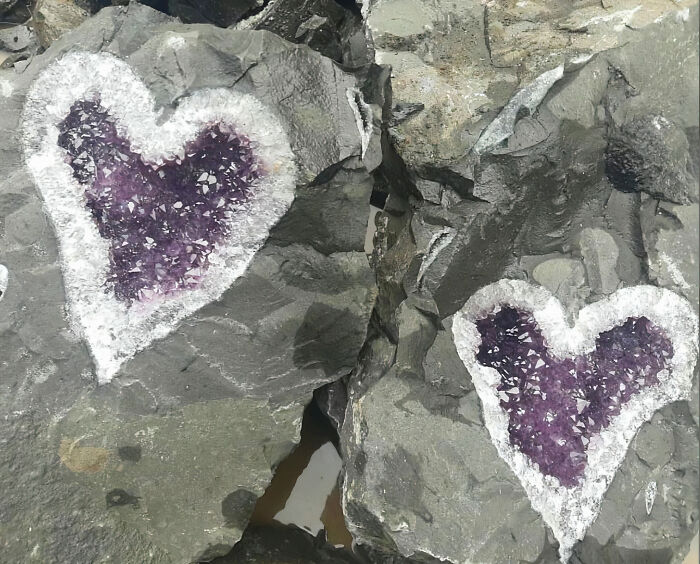 Once-In-A-Lifetime Find: Miners In Uruguay Get Surprised With A Beautiful Heart-Shaped Amethyst Geode