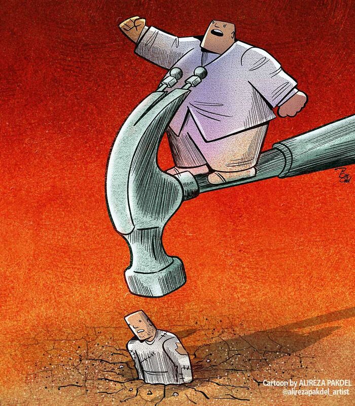 41 Illustrations That Question Modern Society By An Iranian Artist