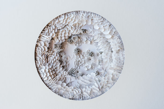 I Made A Paper Art Piece That Represents Coral Bleaching.