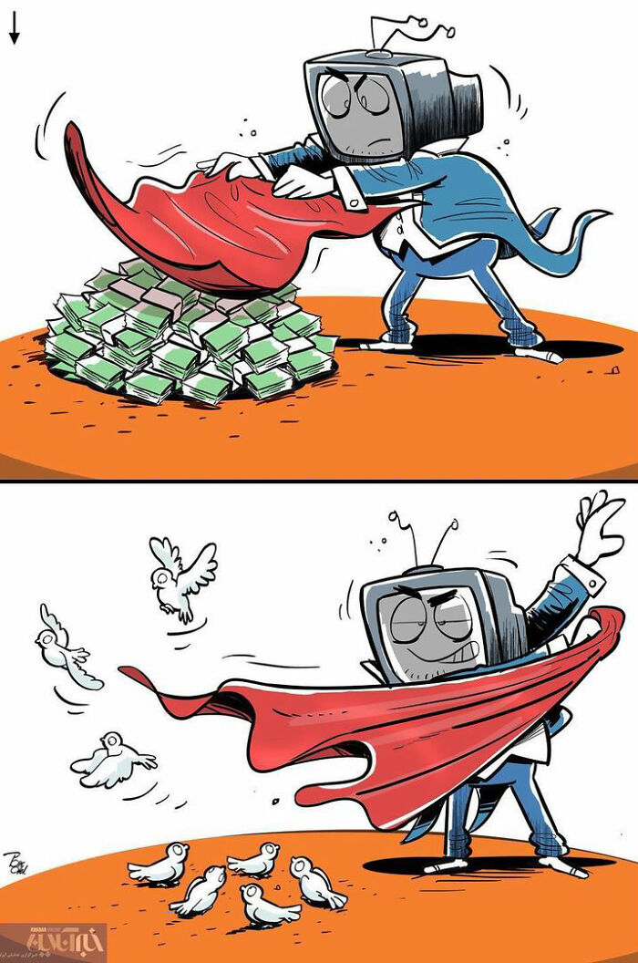 41 Illustrations That Question Modern Society By An Iranian Artist