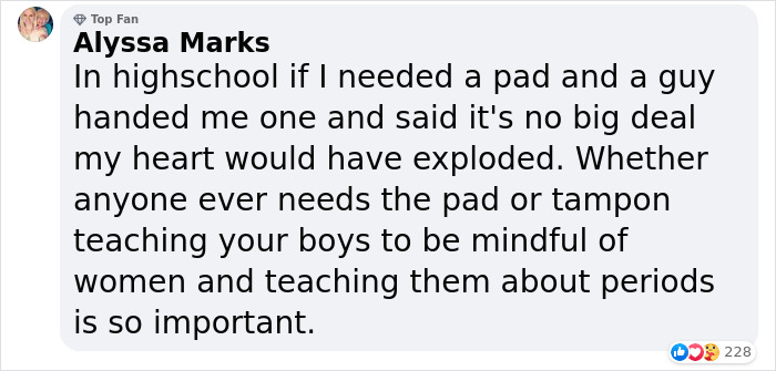 Mom Praised By 65k People On Facebook For Encouraging Her Sons To See Past Menstruation Taboo Mom Praised By 65k People On Facebook For Encouraging Her Sons To See Past Menstruation Taboo