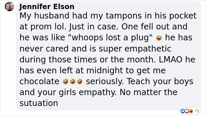 Mom Praised By 65k People On Facebook For Encouraging Her Sons To See Past Menstruation Taboo Mom Praised By 65k People On Facebook For Encouraging Her Sons To See Past Menstruation Taboo
