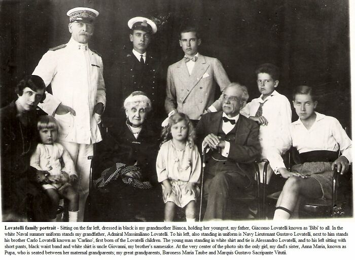 #26 My Father, Grandparents And Great Grandmother In Italy, Circa 1927