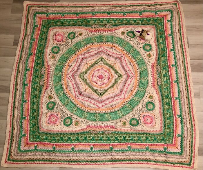 Crochet Blanket (Scheepjes Cal 2020, „l‘Histoire Naturelle - Herbarium“