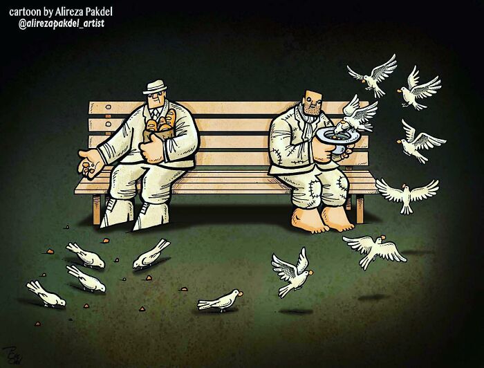 41 Illustrations That Question Modern Society By An Iranian Artist