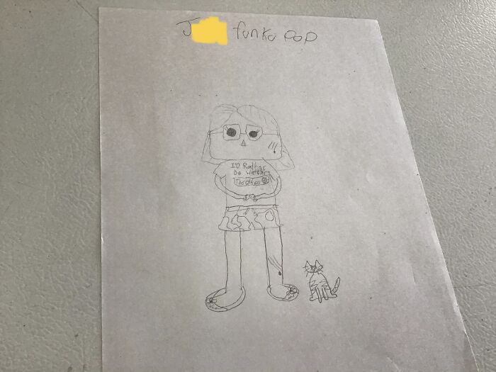 A Funko Pop Of Me! The Yellow Is Crossing Out My Name.