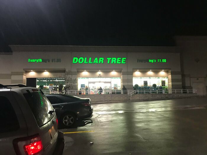 These Burned Out Lights Perfectly Align.