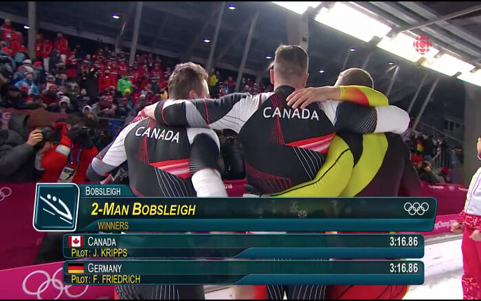Germany And Canada Tie For Gold In Olympic Two-Man Bobsleigh