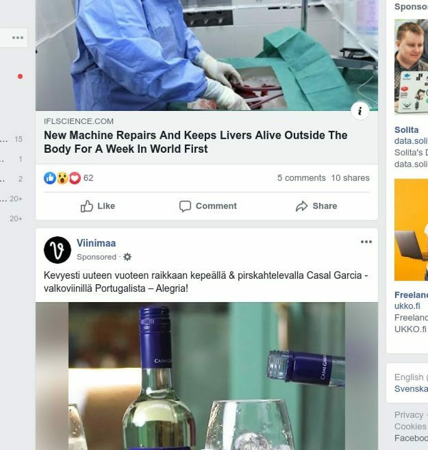 Screenshot From My Facebook Feed