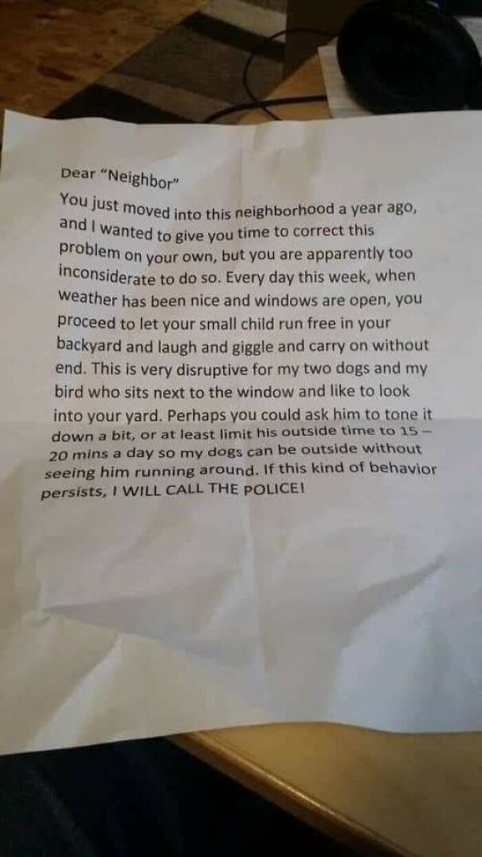 I Hate The Sound Of Children's Laughter