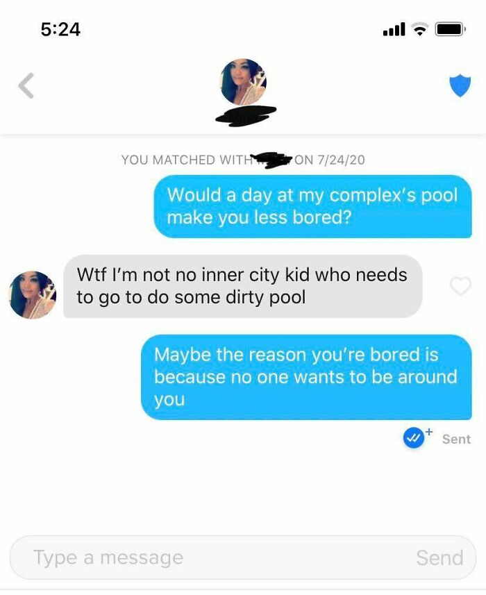 The Only Thing Her Profile Said Was That She Was Bored