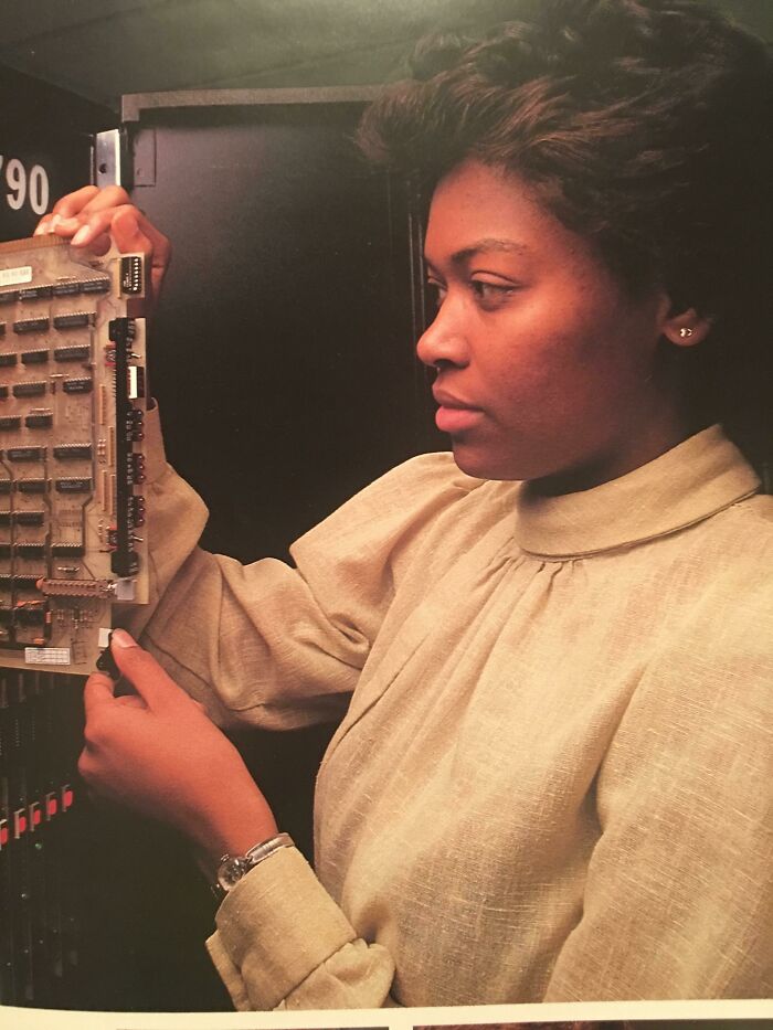 My Mom In An Annual Report Pamphlet From Company Where She Was Employed Back In 1984