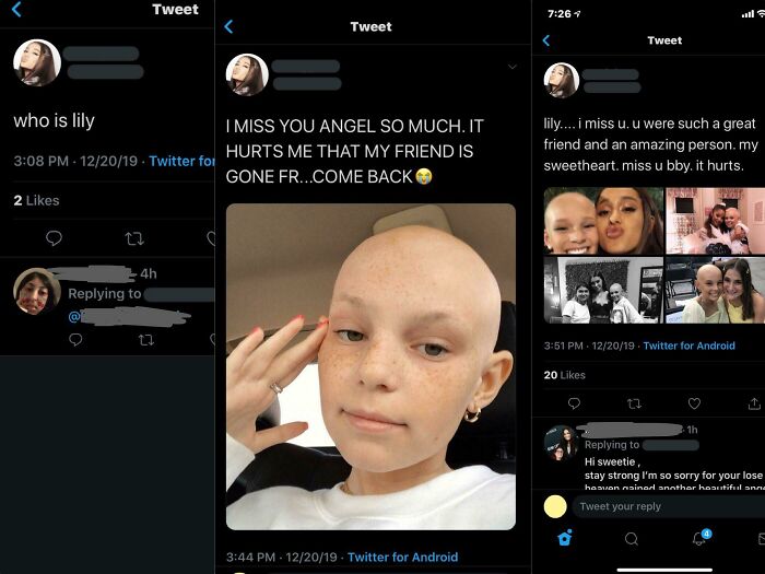 Pretending She Knew This Poor Girl Who Passed Away