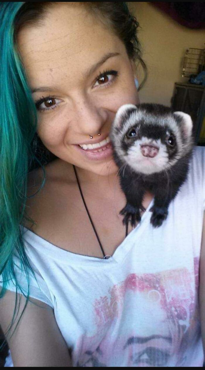 Me With My Perfectly Normal Shoulder Cat