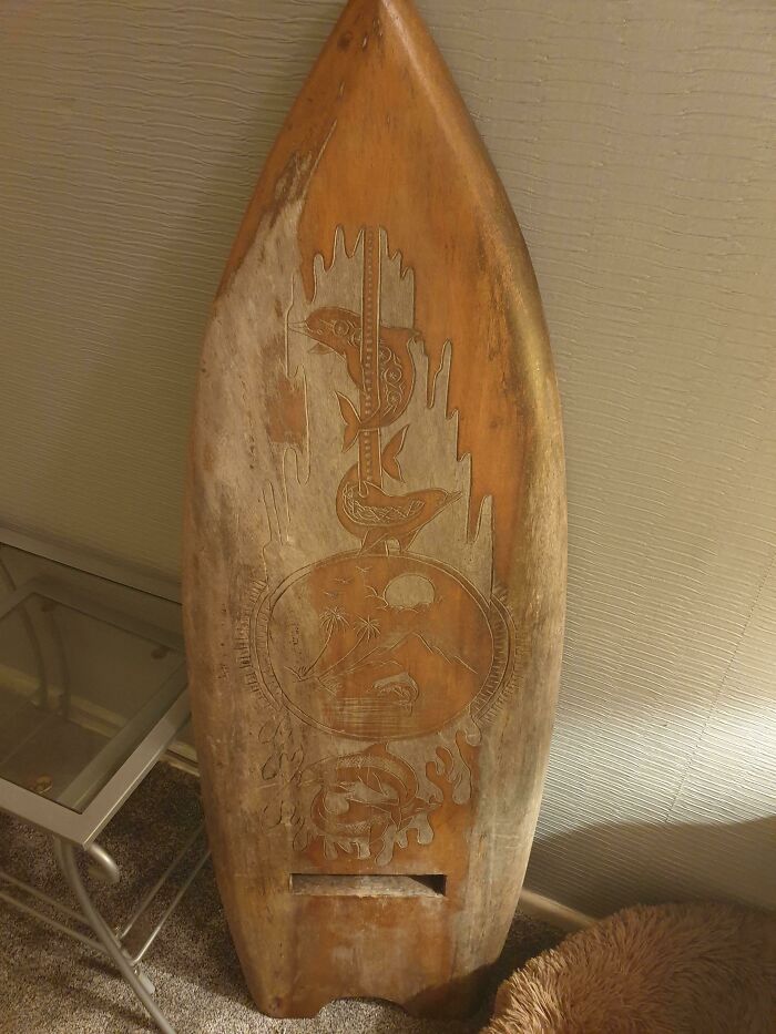 Witt: Its Made Of Really Heavy Hardwood. Unsure Of The Age Unfortunately. Given By Family Friend. Thanks