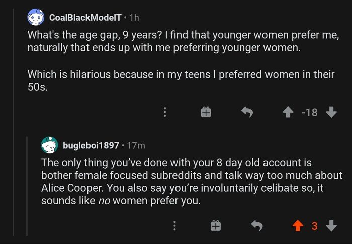 On A R/Niceguys Post