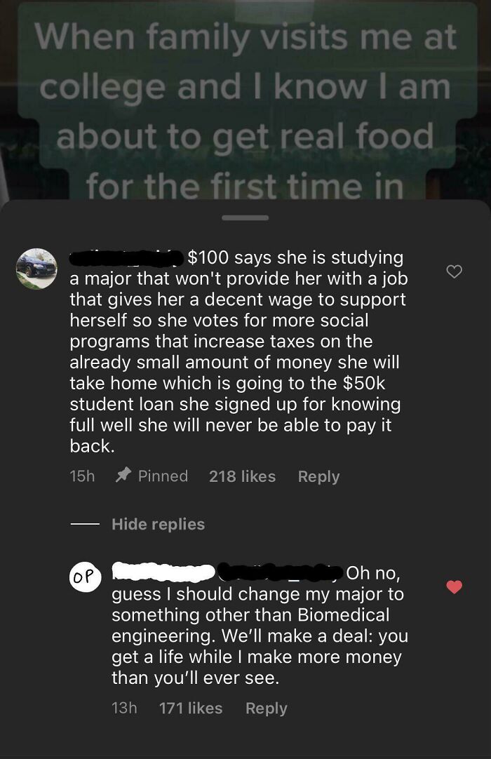 Cringe Old Guy Comments On Teen Girls Instagram