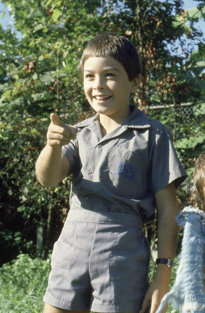 Me Off To School In The Early 80s. My Mother Cut My Hair. I Thought It Looked “Smarter” To Pull Your Pants Up High