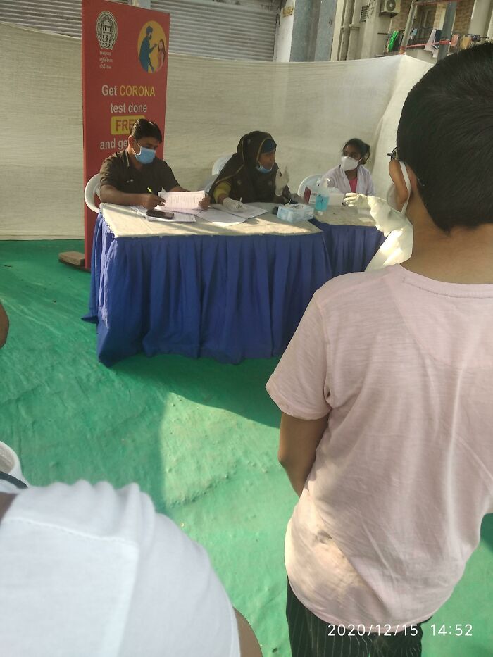 This Lady At Covid Test Centre.