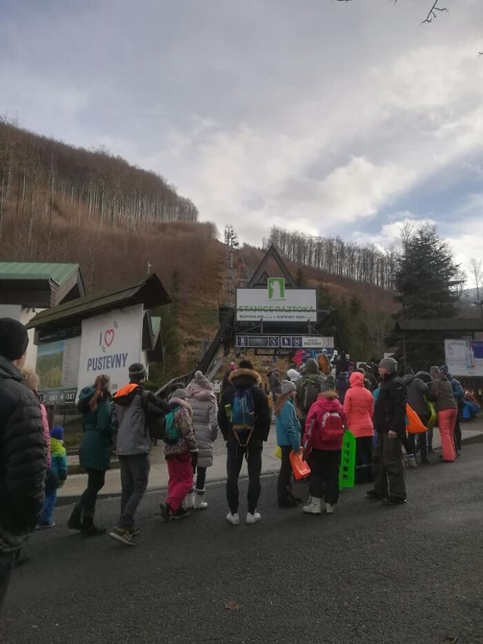 And This Is How We Do 'Social Distancing' In Czech Republic. Not Many Masks Around As Well