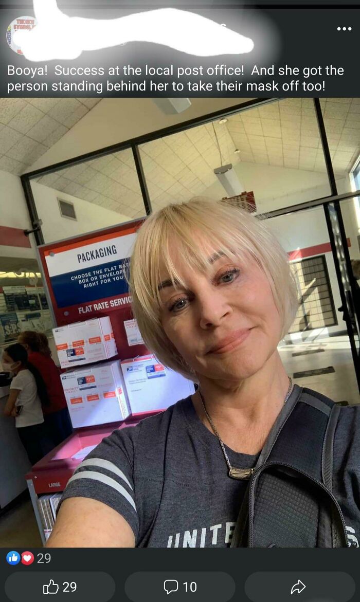 Anti-Masker Feeling Accomplished