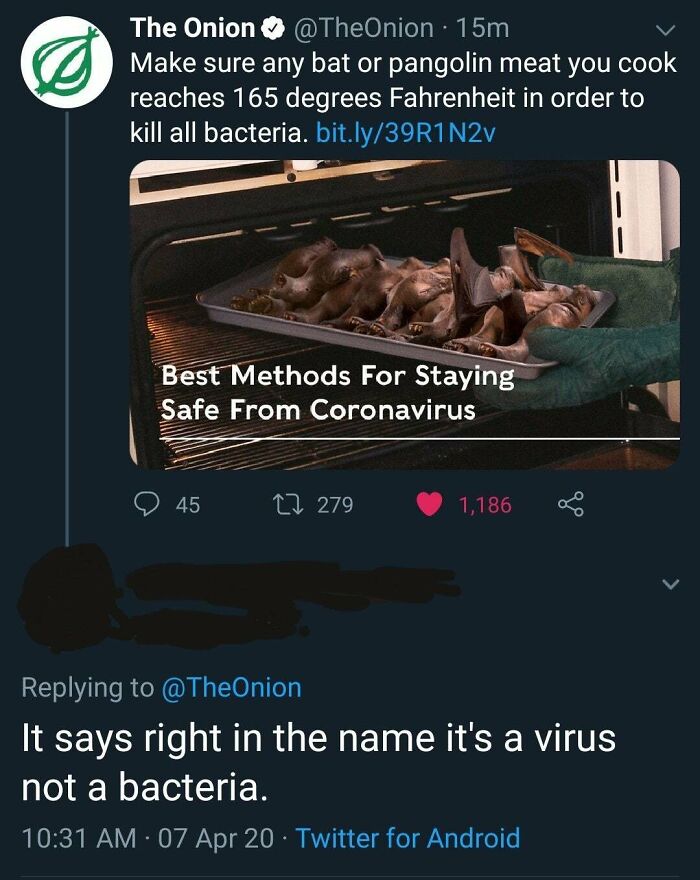Followed The Onion On Twitter Recently And The Replies Do Not Disappoint