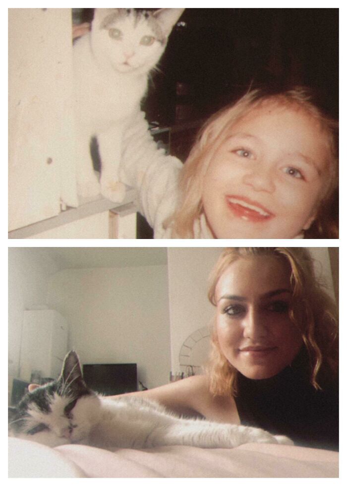 Me And My Old Girl In 1998 And 2018