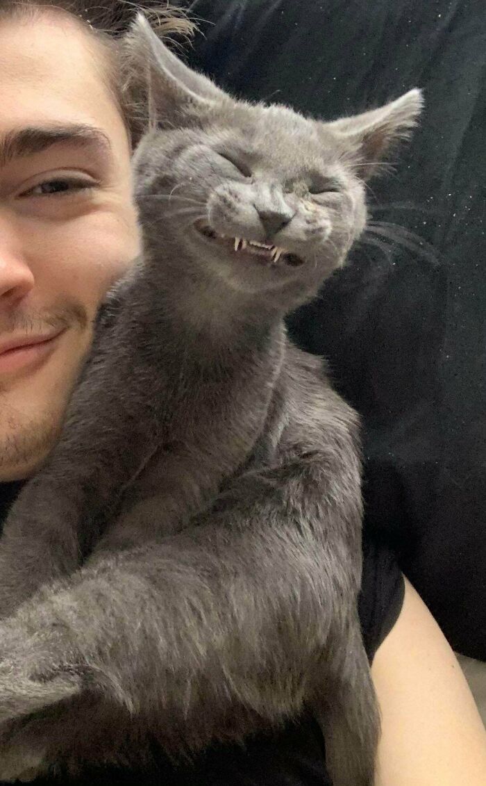 I Said Smile For The Camera, But Didn’t Think He Actually Would!