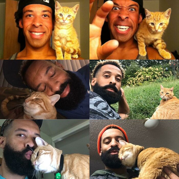 This Is Leo (Leonidas) And We’ve Been Besties Since 2012. He Was Born Under My Stairs, And I Rescued Him. We Love Each Other Very Much