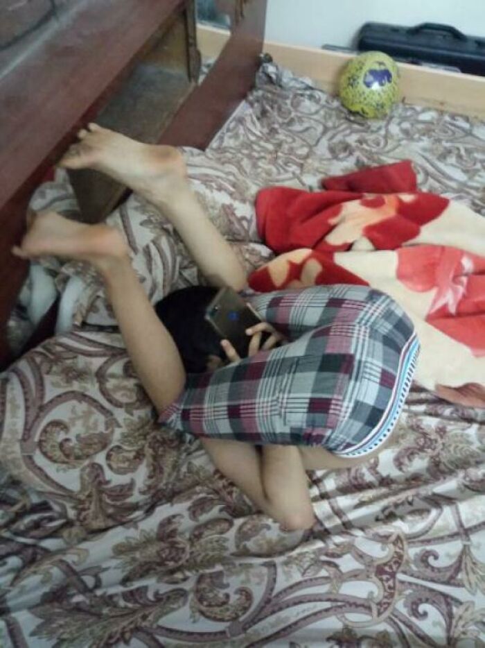 My Brother "Laying On The Bed"