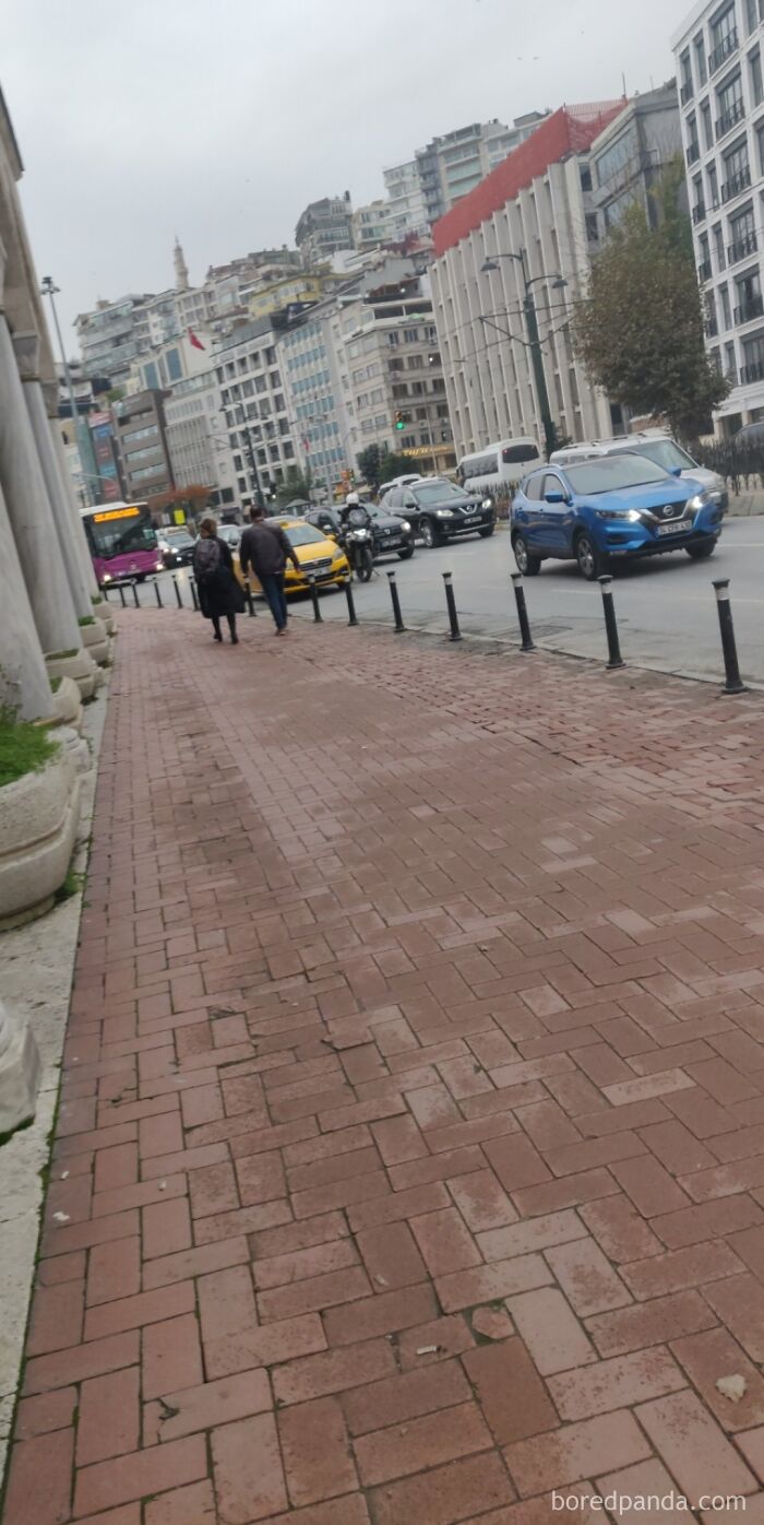 Taxi Driver Took A Much Longer Route Than We Agreed To. We Told Him To Stop The Car And Let Us Take Another Taxi. The Police Immediately Saw Him Stop And Fined Him