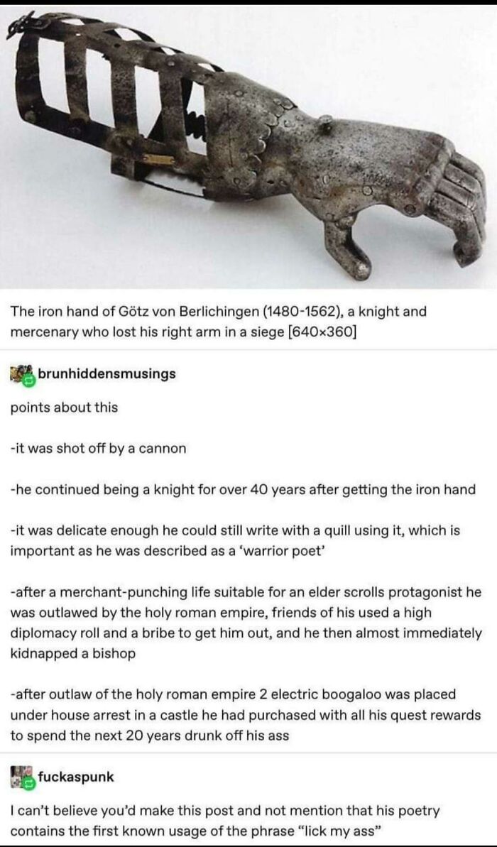 I Present Götz Of The Iron Hand