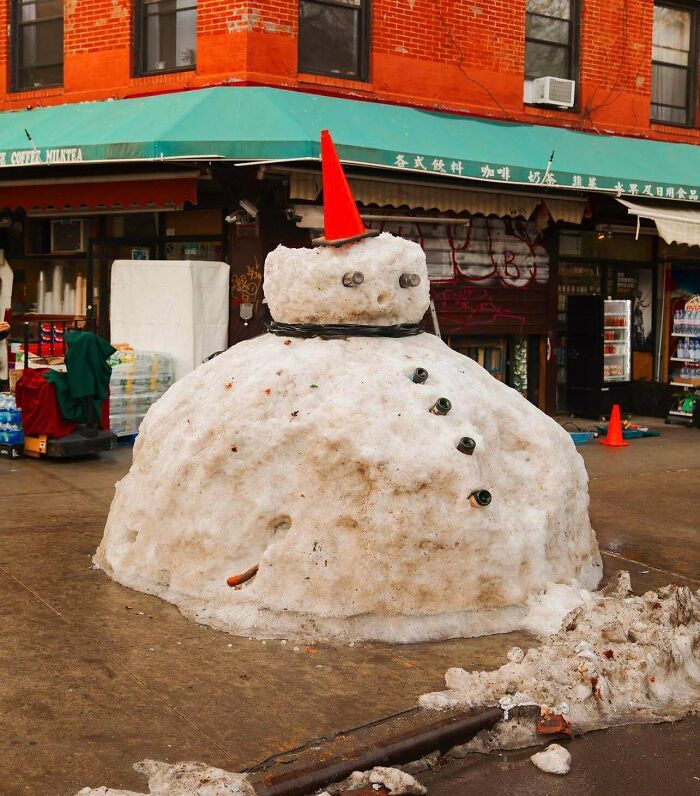This Absolute Unit Of A Snowman