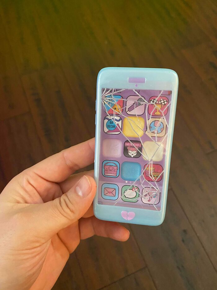 My Daughters Doll Came With A Realistic Cell Phone