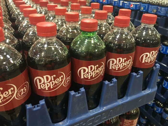 This Green Dr Pepper Bottle