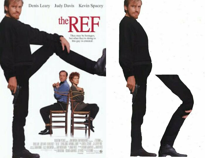 The Legs Are The Exact Same Length Even Though One Is Bent