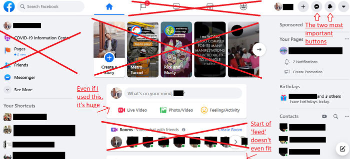 Facebook Home Screen - No Wonder People Don't Use This