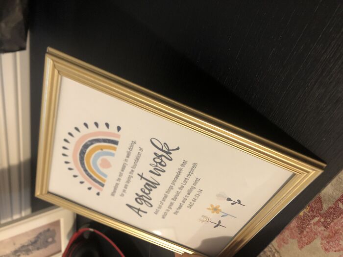 An Incredibly Low Picture Frame (No, It Does Not Work The Other Way)