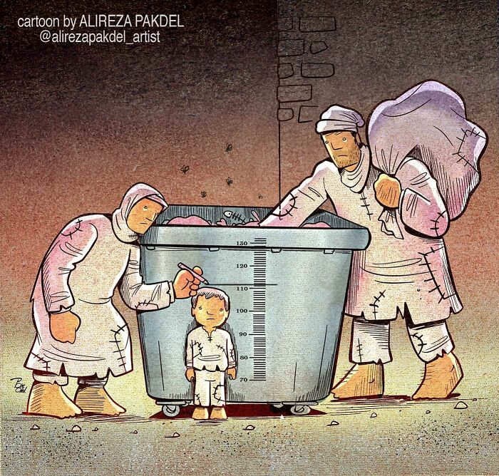 41 Illustrations That Question Modern Society By An Iranian Artist