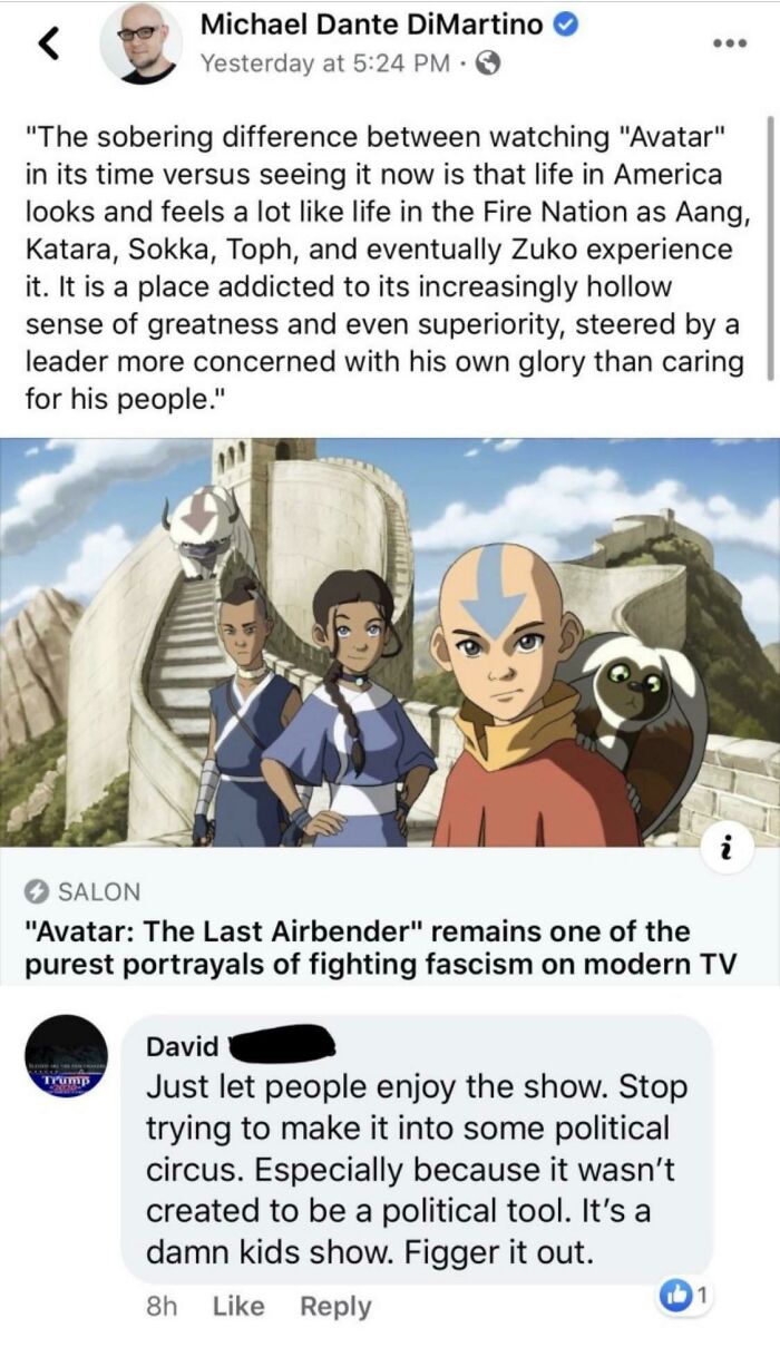 Telling The Creator About How His Show Wasn’t Made To ‘Be Political’