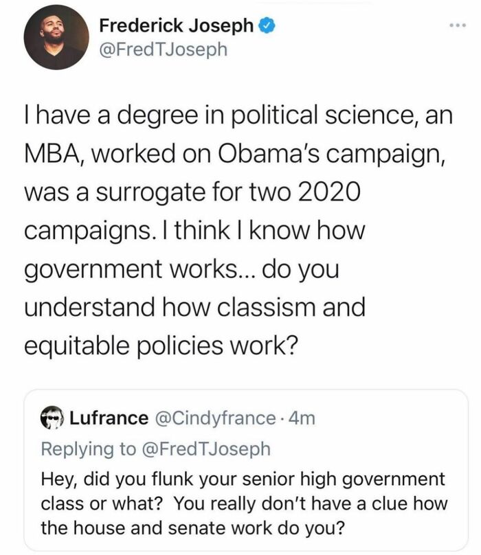 I'm Guessing He Didn't Flunk His Senior High Government Class.