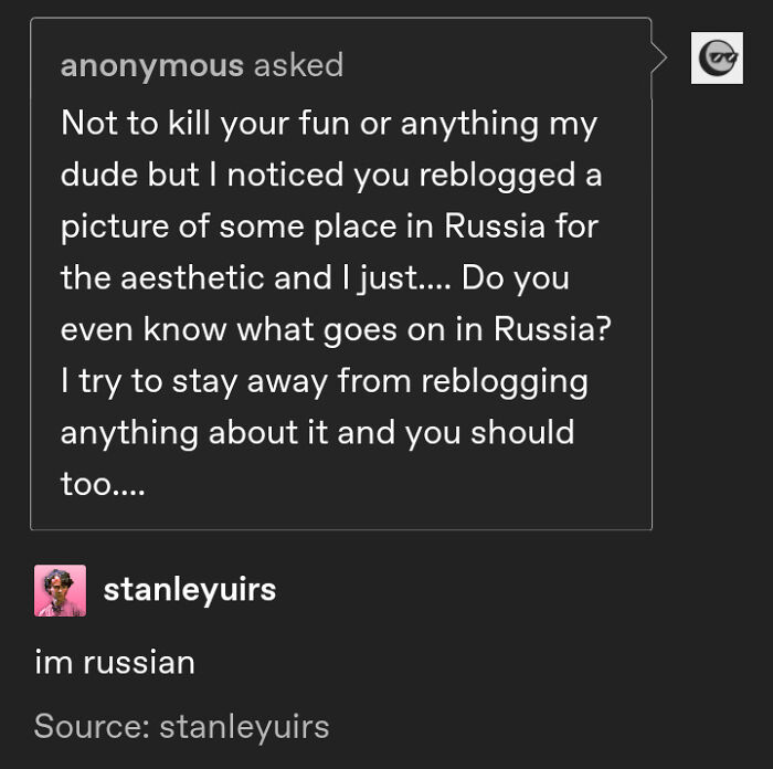 I Know What's Going On In Russia. I'm Russian.