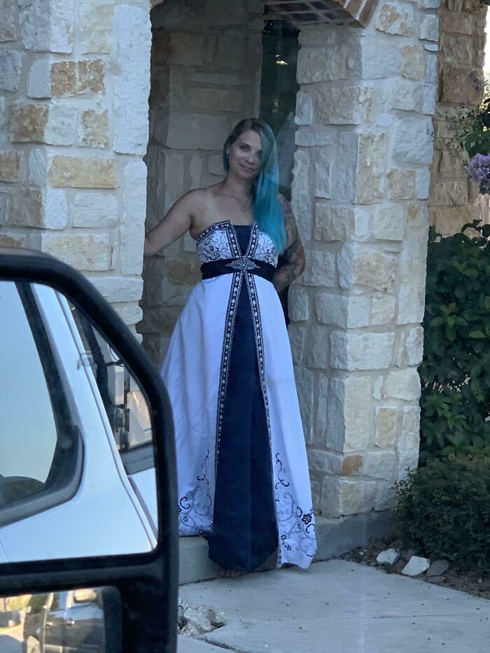 Came Home From Work To See My Wife In Her Wedding Dress. We’ve Been Married 8 Years Today