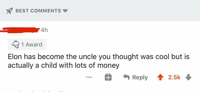 On A Post About Elon Musk Calling Some Guy An Idiot