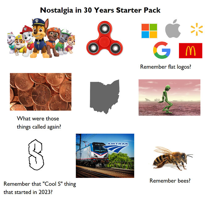Nostalgia In 30 Years Starter Pack