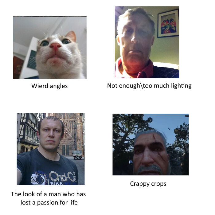 "40yo Dad Trying To Do A Selfie" Starter Pack