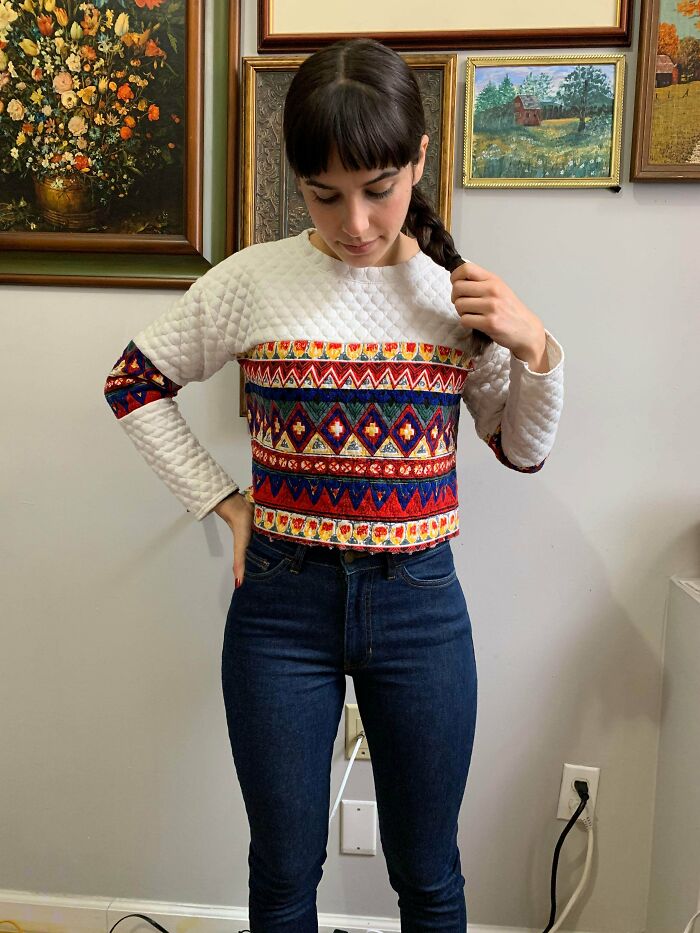 Been Thrifting For Years, But This Has Got To Be My Favorite Sweater Yet!