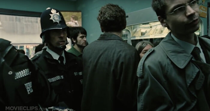 In Children Of Men(2006) You Can Briefly See A Police Officer Who's Helmet Has The Royal Engrams Cr. Indicating That In The Films Future 2027 Queen Elizabeth (Elizabeth Regina) Has Died And Prince Charles Has Now Risen To The Throne As King Charles III (Charles Rex)
